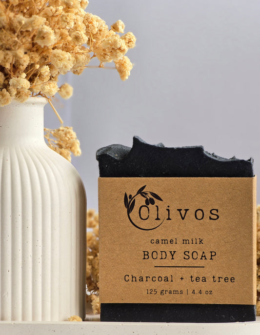 Charcoal + Tea Tree Camel Milk soap